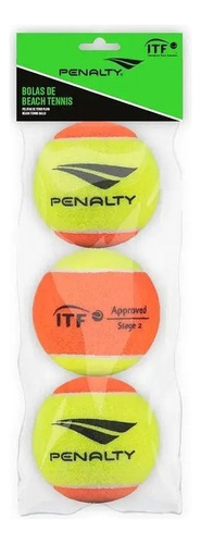 Kit 3 Bolas De Beach Tennis Penalty Bolinhas Stage 2 Areia