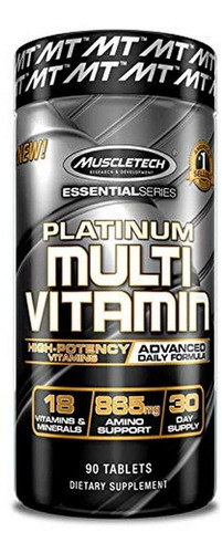 Multivitamínico Platinum - Muscletech - Importado - 90caps