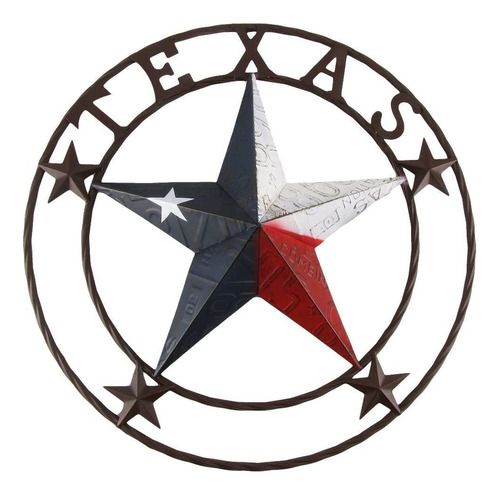 Treasure Gurus Large 24 Texas   State Flag Circle Sign ...