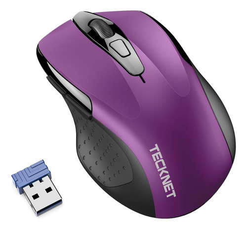 Mouse Tecknet Silencioso/purpura