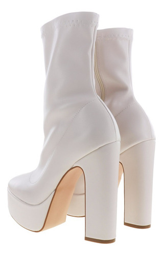 Imagen 4 de 4 de Botines Botas Mujer De Tacón Alto Con Plataforma Moda Erez