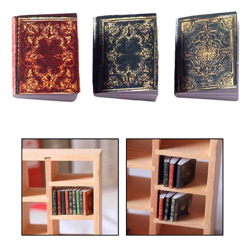4 Juego De 4-5 Unidades De 3 Mini Libros Hechos A 4 Piezas
