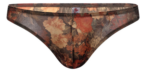 Ropa Interior D Para Hombre Con Flores Coloridas, Cómoda Y T