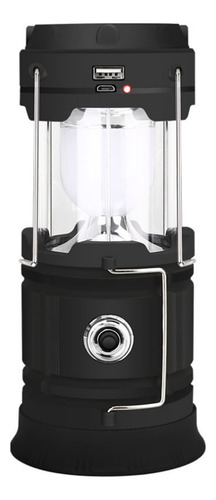 Lampada Acampamento Lampião Portátil Luminária Camping Wct Cor Preto