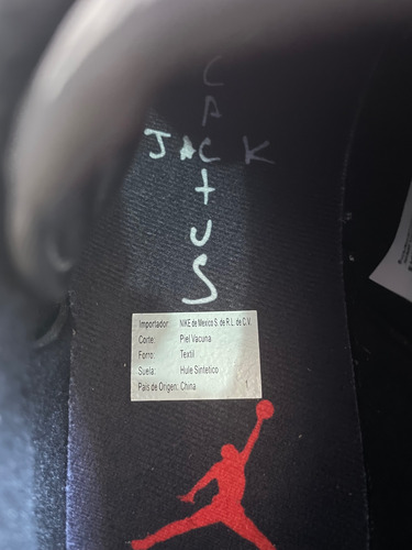 Jordan 1 Low Travis Scott Black Phantom 27 Mx Original (Usado)