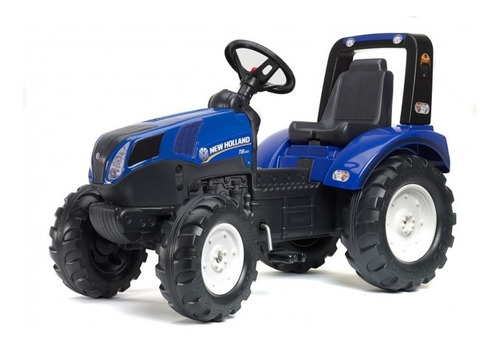 Falk Tractor A Pedales New Holland Color Azul Oscuro