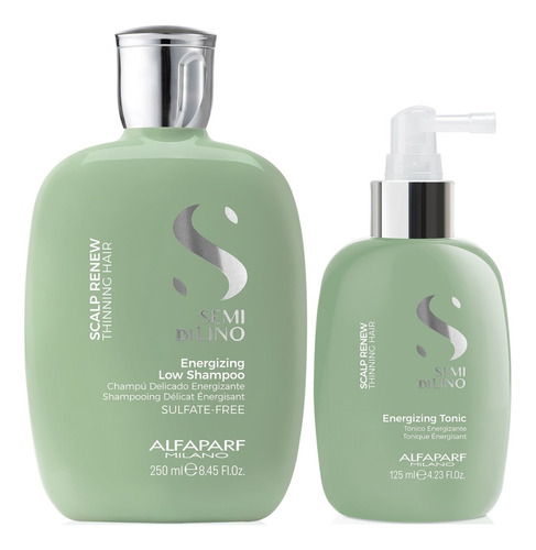 Shampoo Anticaída + Tónico Alfaparf Scalp Renew Hair Loss