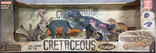 Set De Dinosariosx6 Challenging And Fun Cretaceous Dino Med.