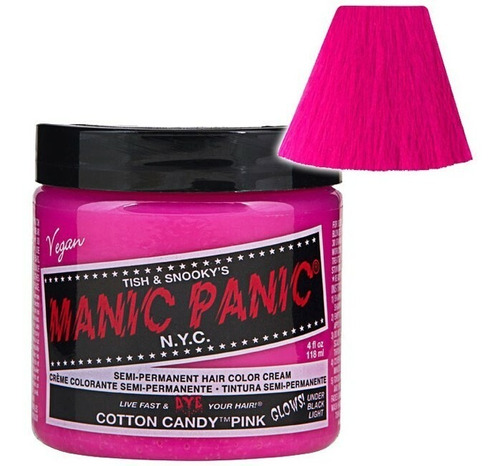 Cotton Candy Tinte Rosa Manic Panic 4oz Arctic Fox Suavecita