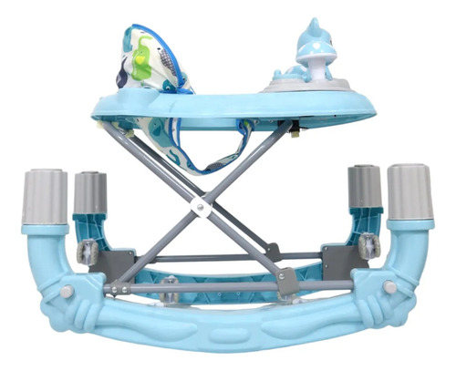 Andadera Mecedora Para Bebes Confety Word Gatito Azul