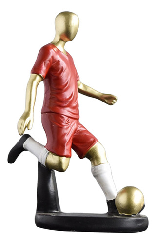 Estatua De Jugador De Fútbol, Decoración De 8x4,5x12,5 Cm