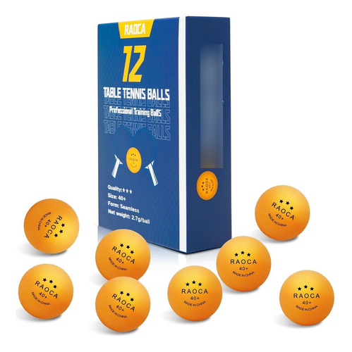 Pelotas De Ping-pong De 3 Estrellas Para Entrenamiento 40 Un Amarillo