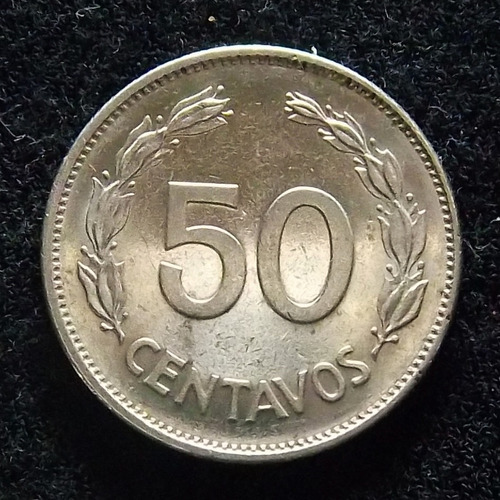 Ecuador 50 Centavos 1977 Excelente Km 81