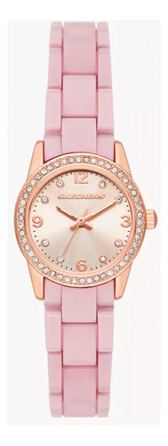 Reloj Para Mujer Skechers Palisades Sr6279 Rosa