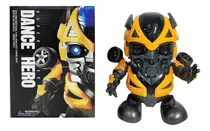 Comprar Robot Super Bailarin Transformer Luz Sonido Movimiento Color Amarillo Y Negro