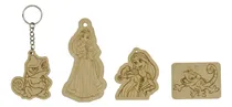 Comprar 30 Llaveros Personalizado De Rapunzel Y Pascal En Madera Mdf