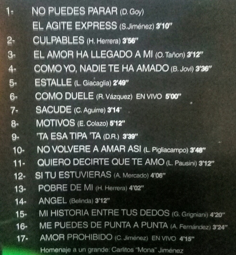 Cd Banda Express (inolvidable)