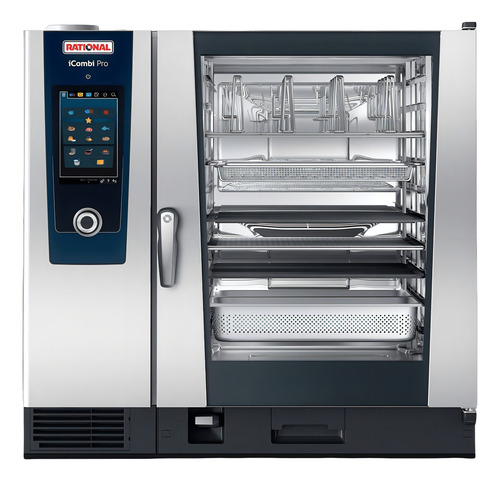 Forno Combinado 20gns Gás Glp Icombi Pro 102 Rational Cor Prateado