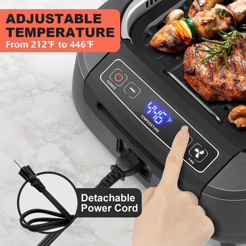 «parrilla Sin Humo Cusimax, 1500 W, Barbacoa Coreana Con Ant