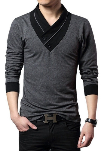 Camisa Playera Cuello V Para Hombre Tallas Grandes