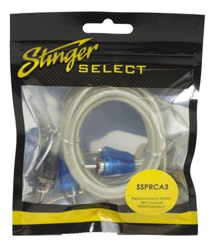 Cable Audio Rca A Rca Stinger Ssprca3 0.9 M Serie Select 2 Canales Cobre Premium
