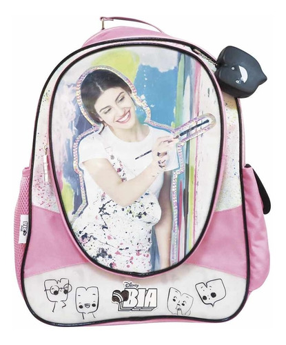 Mochila Bia Disney Pincel Con Squishy Negro