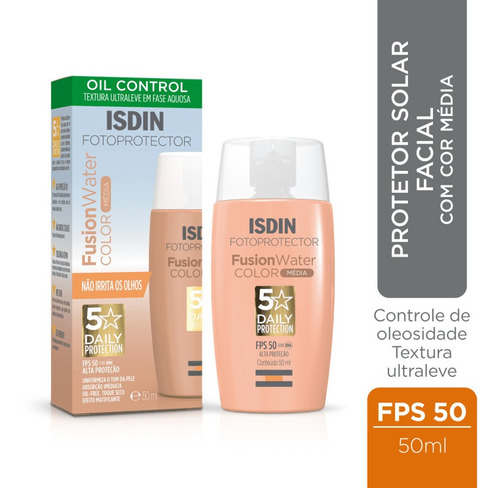 Isdin Fotoprotector Fusion Water Protetor Solar C/ Cor Fps50