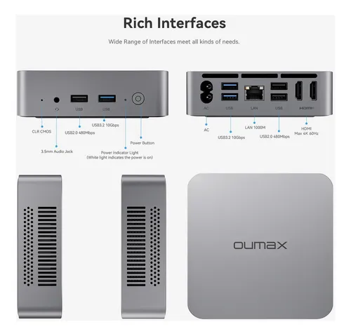 Minixtec Oumax N95 Mini Pc Mini Pc 8gb Ddr4 256gb Ssd 12th G