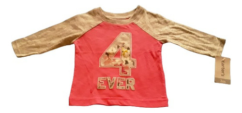 Remera Carter´s Rosa Y Gris Talle 3 Meses