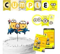 Comprar Kit Imprimible Cumple + Candy Editable - Minions