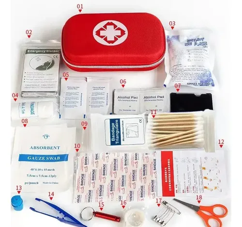 Botiquin Primeros Auxilios Kit Curacion Caja De Emergencia
