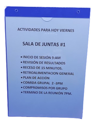 6 Porta Hojas Carta Vertical De Pared.