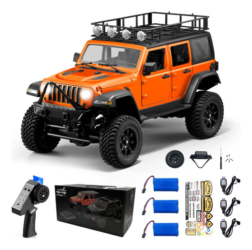 Camión 1/12 Rc Crawler Mn128 Jeep 4wd Metal Off Road Rock