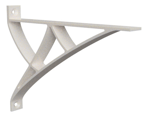 Mensula Para Estante Soporte 200 X 150 Mm Abs X Par Blanco