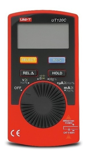 Tester Digital Pocket Uni-t Ut-120c De Bolsillo Multimetro 
