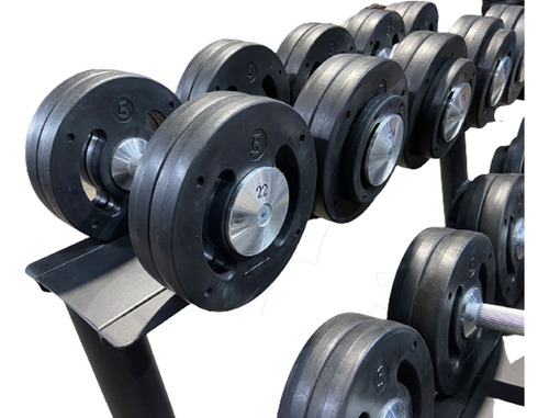 Kit Dumbell Injetado 12 A 22kg Com Suporte