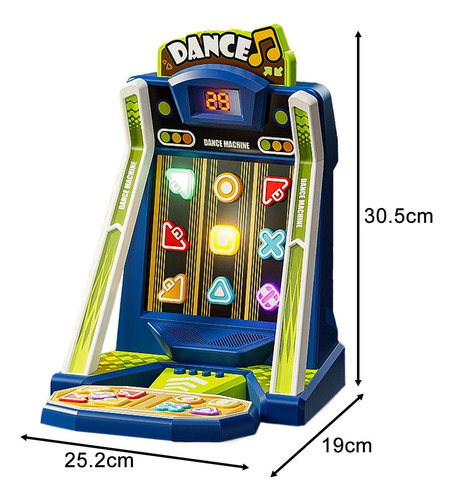 Consola De Juegos Para Bailar Con Los Dedos, Juego Azul