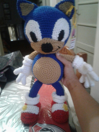 Muñeco Sonic Amigurumi