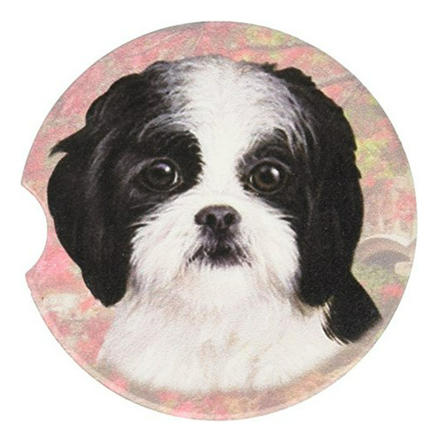 Posavasos Perrito Shih Tzu Blanco Y Negro