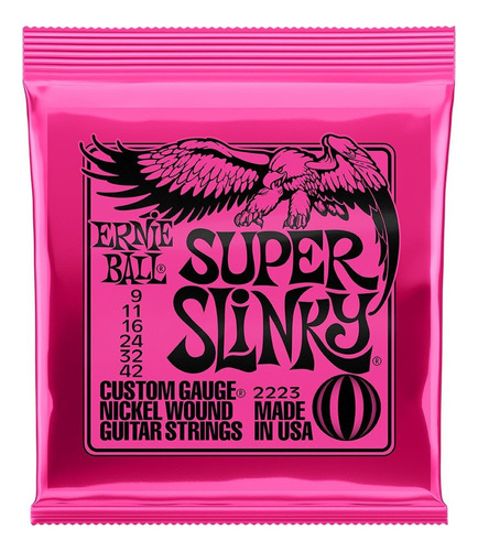 Encordado Eléctrica Ernie Ball Slinky Super .009