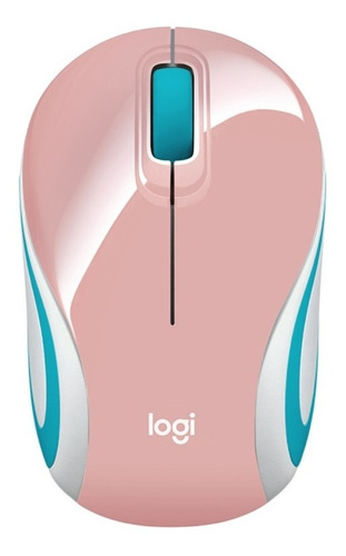 Imagen 1 de 6 de Mouse Mini Inalámbrico Logitech M187 Rosa Blossom