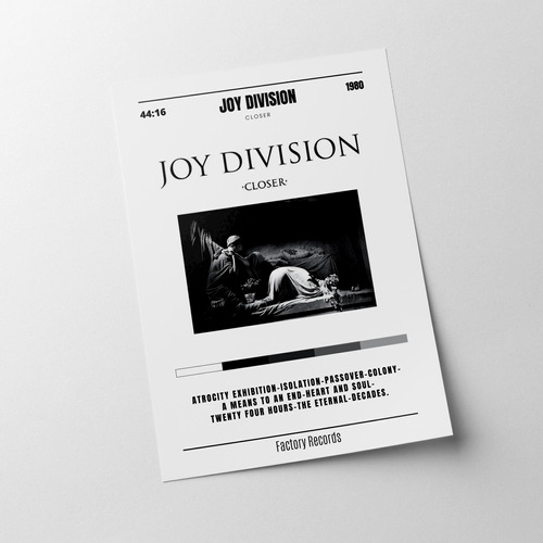 Posters Joy Division X2- 48x33 Cms