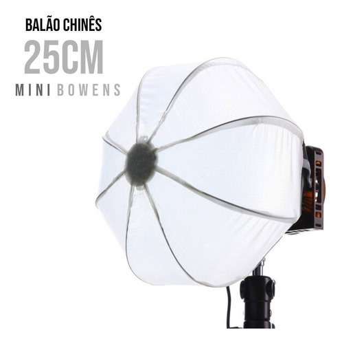 Softbox Lanterna Colbor 25cm Mini Bowens Para Led Wonder