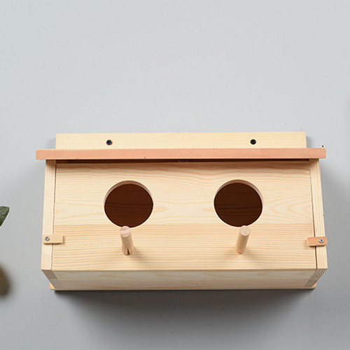 Casa Para Pájaros De Madera, Jaula Resistente A La