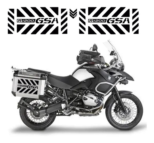 Kit Adesivo Bau Para Bmw R1200gsa 14226 Cor Preto