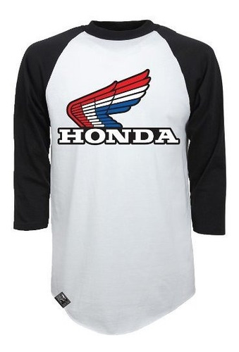 Fabrica Effex Honda Clasico Raglan Camisa De Beisbol Blanc