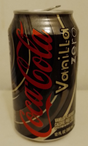 Lata Vacía Gaseosa Antigua Coca Cola Vanilla Zero