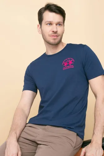 Polera La Martina Azul Marino De Algod n 100 Original Cuotas