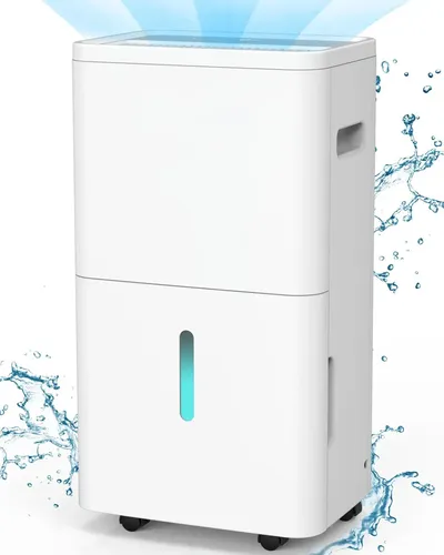 Desumidificador Compressor 22l/dia Antimofo Para Grandes Espaços Até 180m², Rodas 360°, Display Digital, 4 Modos, Timer 24h, Drenagem Contínua/manual, Tanque 6l, Degelo Automático