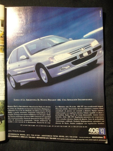 Publicidad Peugeot 406 Año 1997
